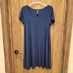 Navy Jersey Trapeze Dress